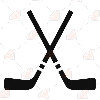 Hockey Stick SVG Cut File, Ice Hockey Stick Clipart Hockey
