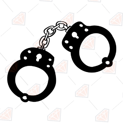 Handcuffs Clipart Files, Handcuffs Svg Drawings