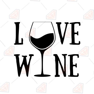 Love Wine Svg T-shirt