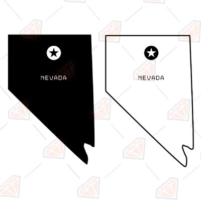 Nevada Maps SVG, Nevada State USA Instant Download USA SVG
