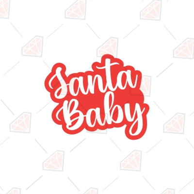Santa Baby SVG Design Christmas SVG