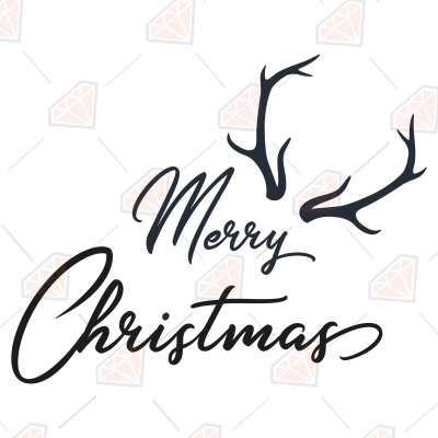 Christmas Antlers SVG Christmas SVG