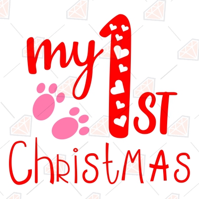 My First Christmas SVG File Christmas