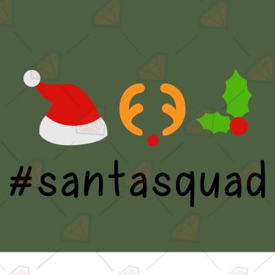 Santa Squad SVG Christmas