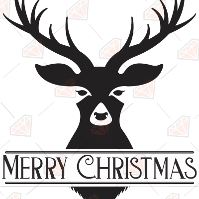 Merry Christmas Deer SVG Christmas SVG