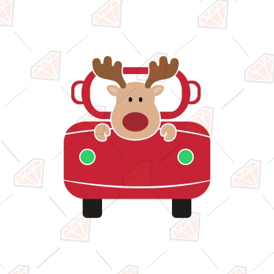 Christmas Truck with Reindeer SVG, Vintage Christmas Truck SVG Christmas SVG
