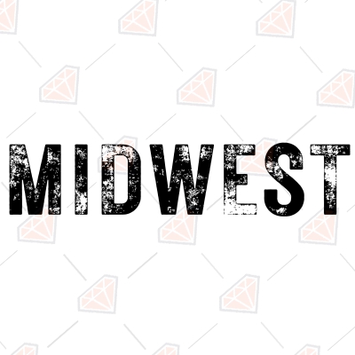 Midwest SVG Design, Midwest USA Instant Download USA SVG