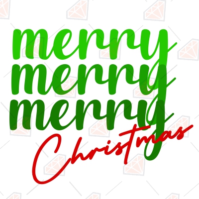 Merry Christmas Shirt SVG File,  Red and Green SVG Christmas