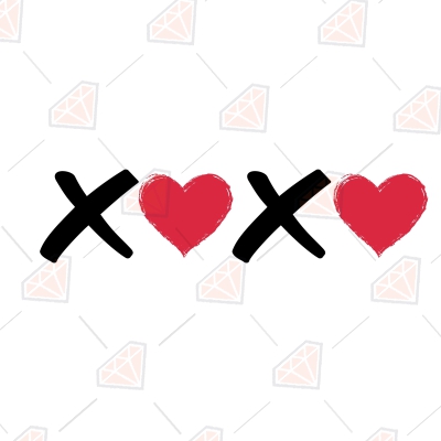 Xoxo Heart SVG, Valentine's Day SVG Valentine's Day SVG