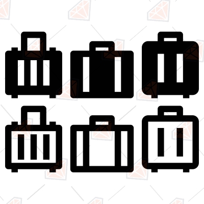 Suitcase SVG Bundle, Suitcase Clipart Icon SVG