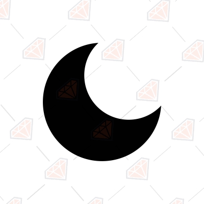 Moon SVG Icon and Clipart File Icon SVG