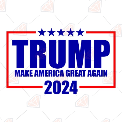 Trump Make America Great Again 2024 SVG Cut File USA SVG