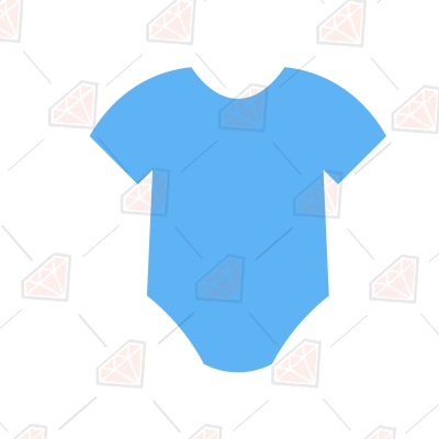 Blue Boy Onesie SVG, Baby Boy Vector Files Instant Download Icon SVG