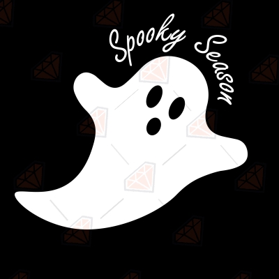 Ghost Spooky Season SVG Cut File, Halloween Spooky Ghost SVG Halloween SVG