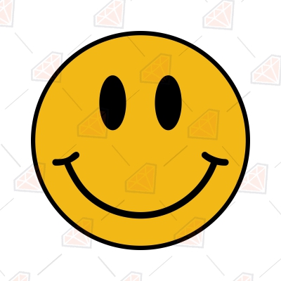 Yellow Smiley Face SVG, Basic Emoji SVG Vector Design | PremiumSVG
