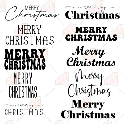 Merry Christmas SVG Bundle, Christmas Designs SVG Instant Download Christmas SVG