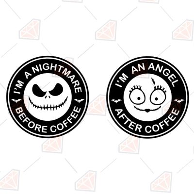 Before Coffee - After Coffee SVG Funny