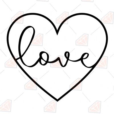 Heart Love SVG Cut File Valentine's Day SVG