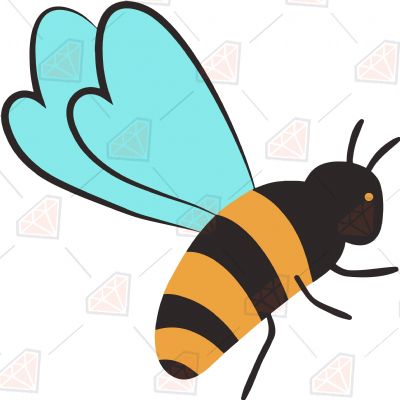 Colorful Honey Bee SVG, Honey Bee Cut File T-shirt