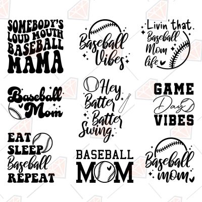 Baseball Mom Shirts SVG, Cricut Files