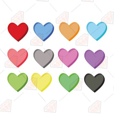 Blank Conversation Hearts SVG Valentine's Day SVG