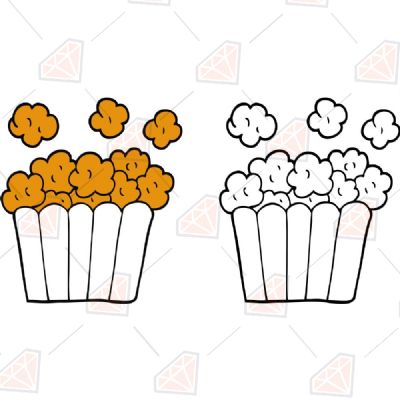 Popcorn SVG Bundle, Popcorn Bundle Vector Files Snack