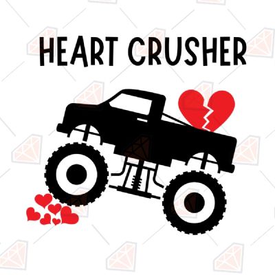 Heart Crusher SVG Valentine's Day SVG