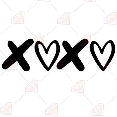 Valentine Day XOXO SVG Cut File Valentine's Day SVG