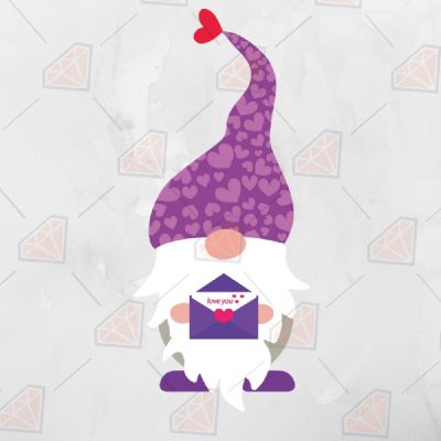 Love You To The Gnome SVG Valentine's Day SVG
