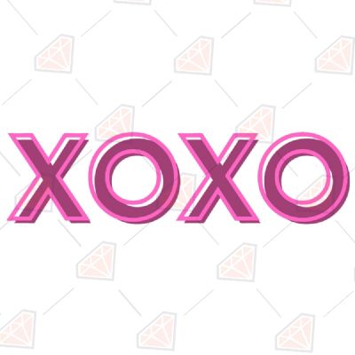Pink Valentine XOXO SVG Valentine's Day SVG
