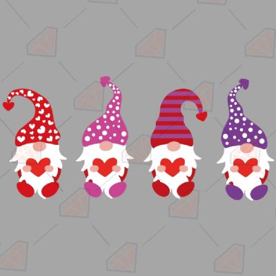 Cute Gnomes SVG Valentine's Day SVG