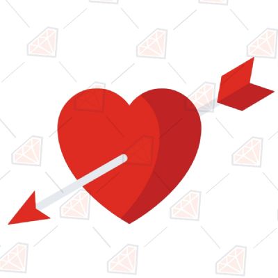 Free Heart With Arrow SVG Free SVG