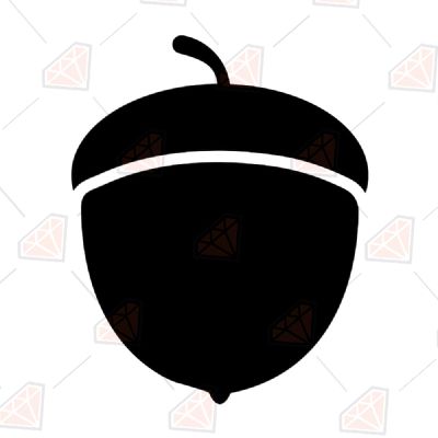 Acorn SVG, Acorn Clipart Black and White Drawings