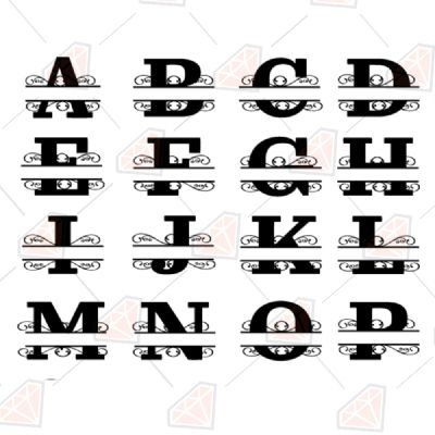 Download Alphabet Monogram Svg Cutting File Premium Svg