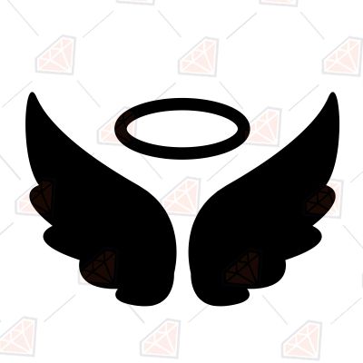 Angel Wings SVG, Angel Wings Vector Instant Download Drawings