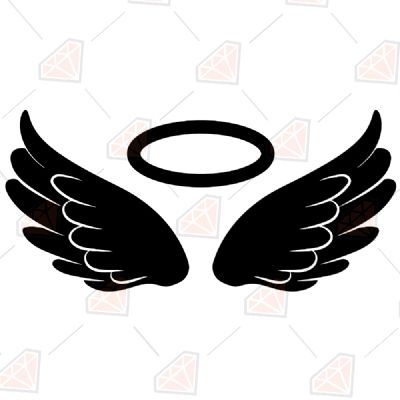 Angel Wings Black Svg Drawings