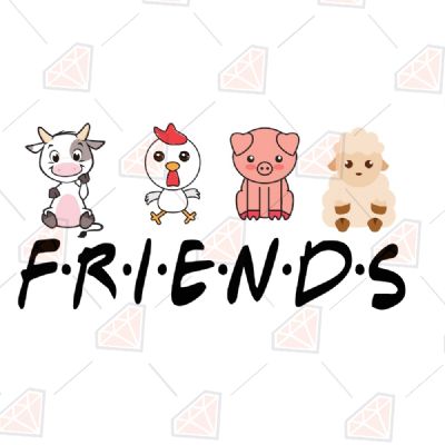 Animal Friends SVG, Instant Download T-shirt