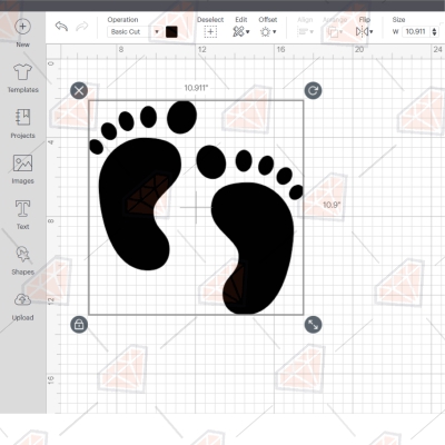 Baby Footprint SVG Design & Clipart File Men, Women and Children