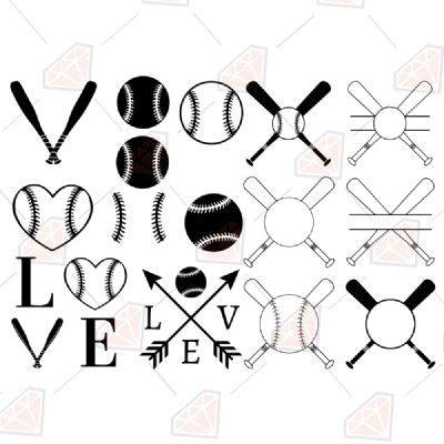 Download Baseball Bundle Svg Clipart Cut Files Premium Svg