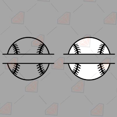 Baseball Monogram SVG, Monogram Instant Download Baseball