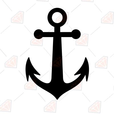 Black Anchor SVG, Anchor Vector Instant Download Vector Objects