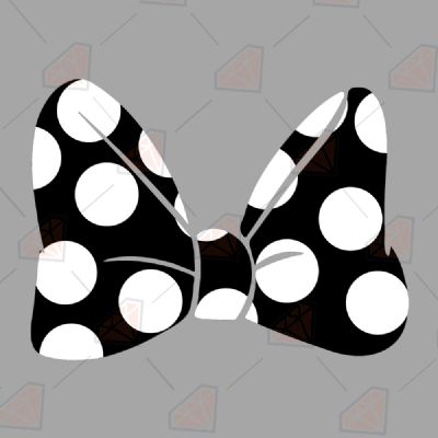 Black and White Bow Svg Cartoons