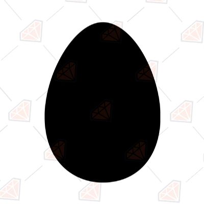 Black Easter Egg SVG File Easter Day SVG