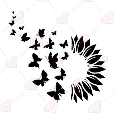 Free Free 250 Half Butterfly Half Flower Svg Free SVG PNG EPS DXF File