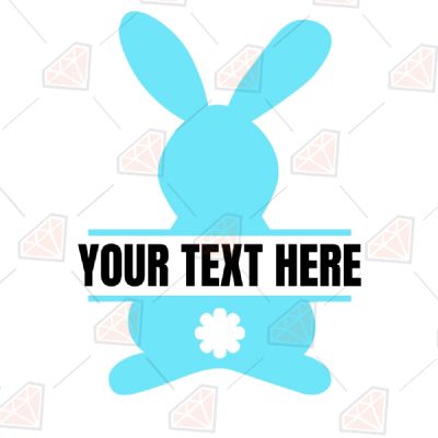 Bunny Monogram SVG File, Easter Day SVG Cut File Easter Day SVG