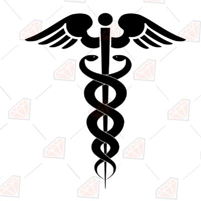 Caduceus SVG, Instant Download Health and Medical