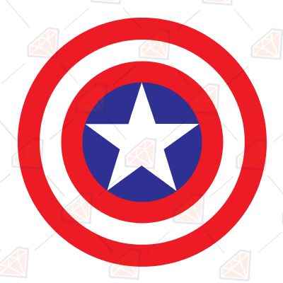 Captain America Shield SVG Cartoons