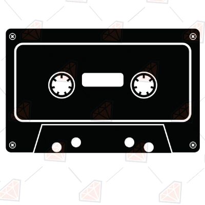 Cassette Tape SVG Music