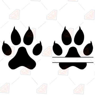Cat Paw SVG, Paw Vector Files Instant Download Pets