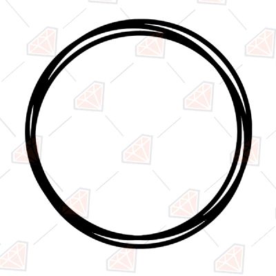 Circle Frame SVG, Circle Frame Instant Download Geometric Shapes